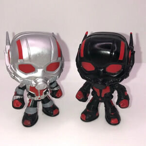 Ant-Man Marvel Funko Pop Mini Mystery Bobblehead Set of 2 Black/Red & Silver/Red